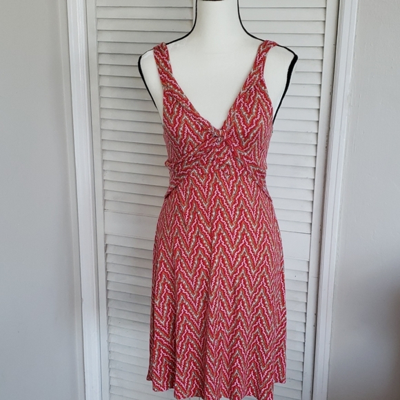 Free People Dresses & Skirts - FREE PEOPLE Red Dress with Pattern, Medium